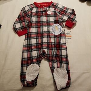 Macy's sleeper 12 months new Stewart Plaid